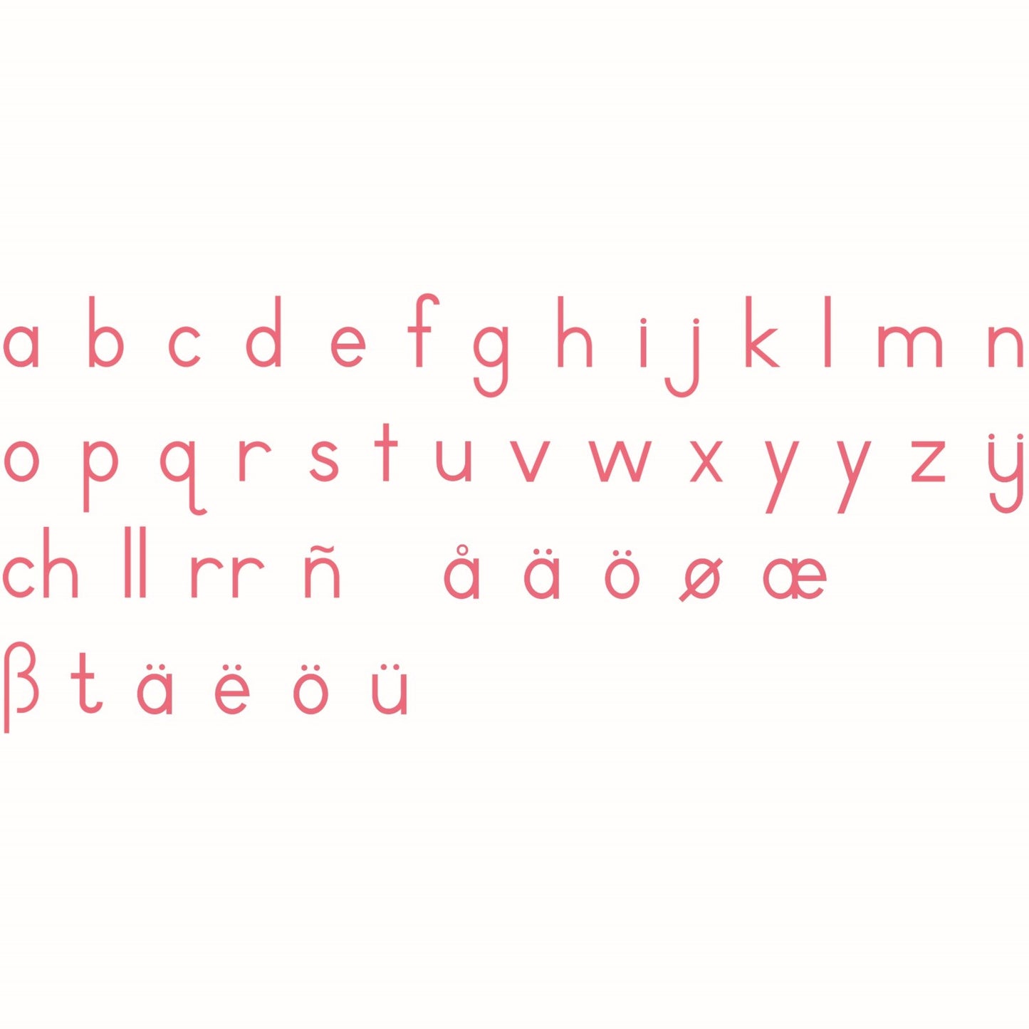 Nienhuis Montessori Movable Alphabet: International Print 蒙特梭利教具- 活動字母 國際印刷體