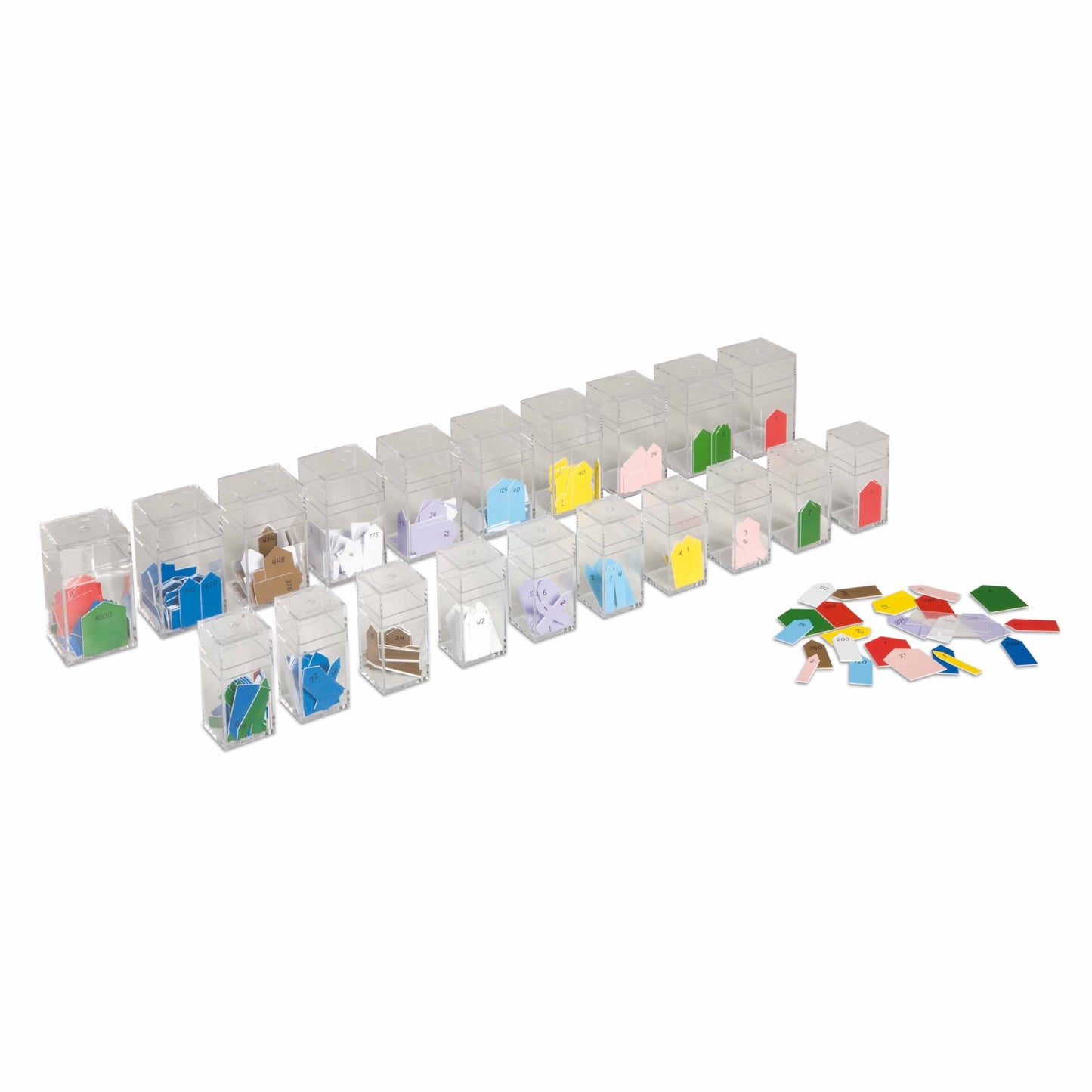 Nienhuis Montessori Printed Arrows: Bead Material 蒙特梭利教具- 立方鏈標籤 含平方鏈標籤