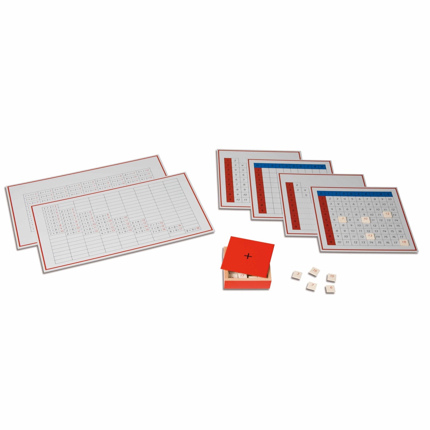 Nienhuis Montessori Addition Working Charts 蒙特梭利教具- 加法表 – MY SCHOOL BUS