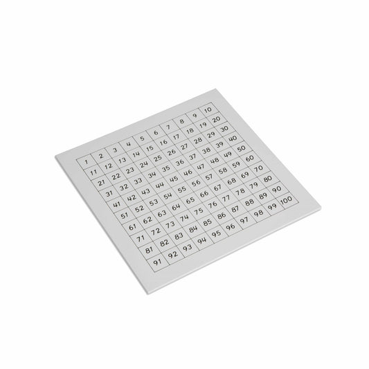 Nienhuis Montessori Control Chart: Hundred Board 蒙特梭利教具- 一百數位板控制表
