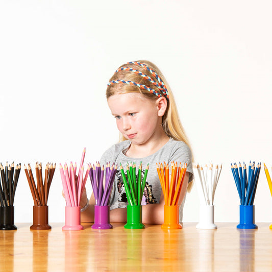 Nienhuis Montessori Set of 11 Dozen 3-Sided Inset Pencils: 11 Colors 蒙特梭利教具- 11色鉛筆
