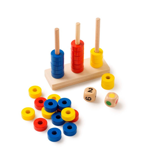 Toys for Life Stack the Rings Dice Game 顏色數字疊圈骰子遊戲