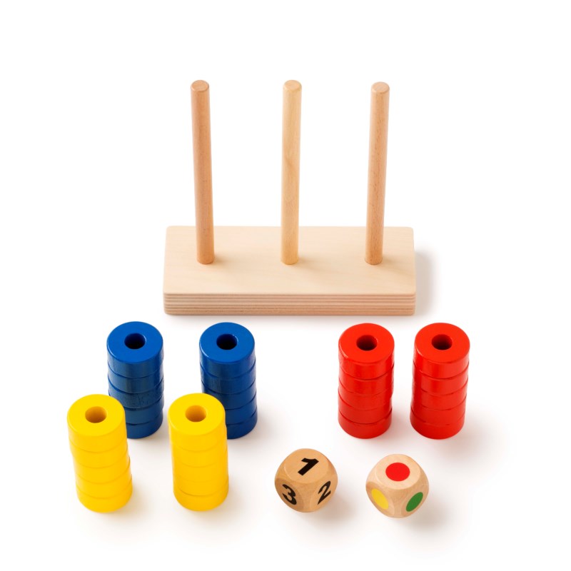 Toys for Life Stack the Rings Dice Game 顏色數字疊圈骰子遊戲