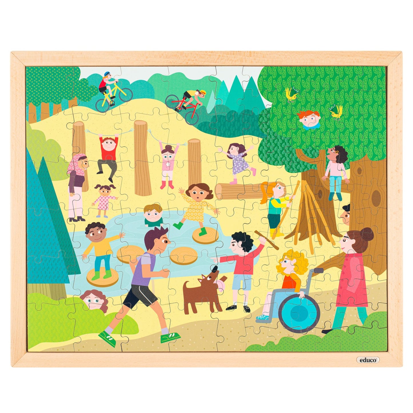 Educo Puzzle together – in the forest 102pcs 一起拼圖-森林