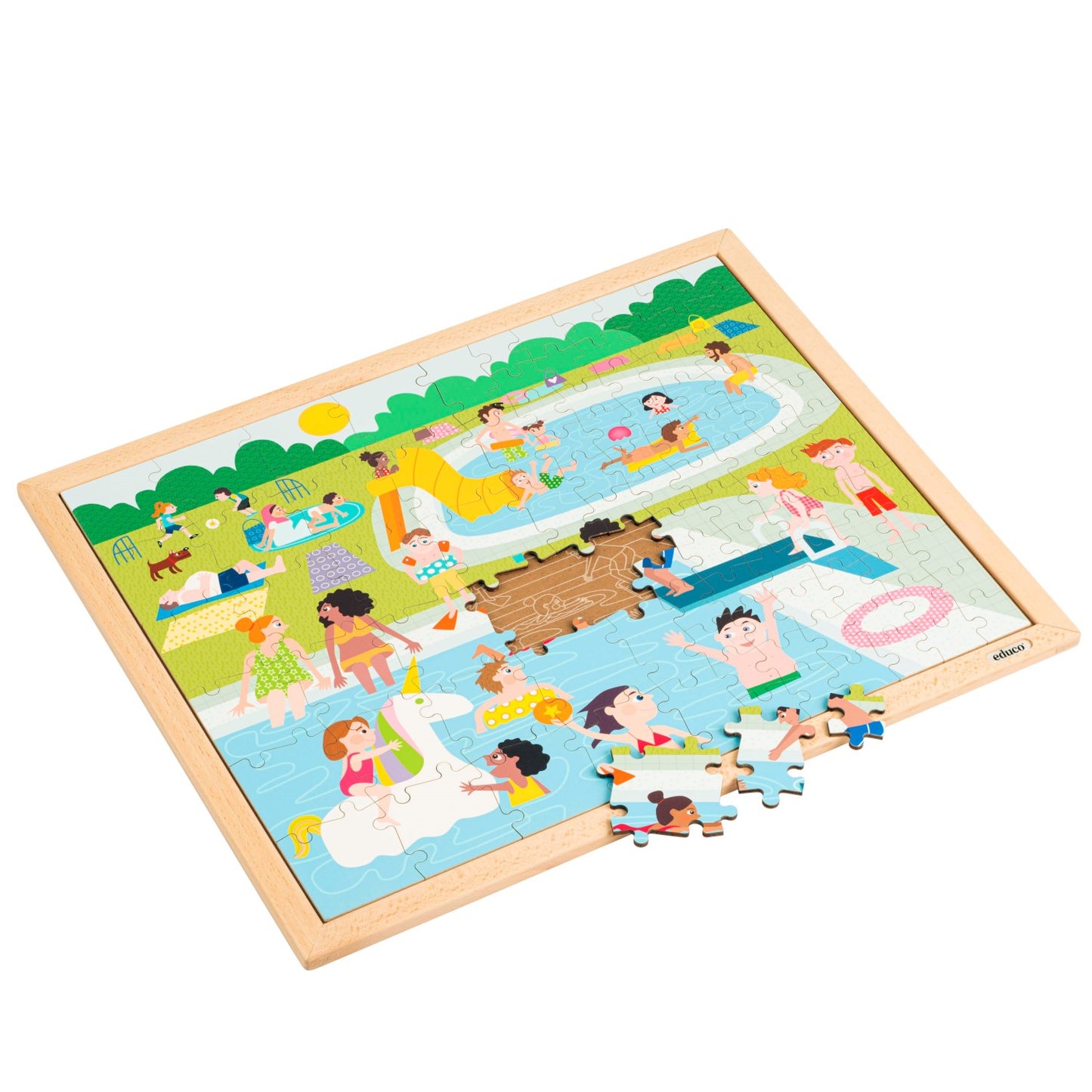 Educo Puzzle together – in the swimming pool 一起拼圖—在游泳池裡