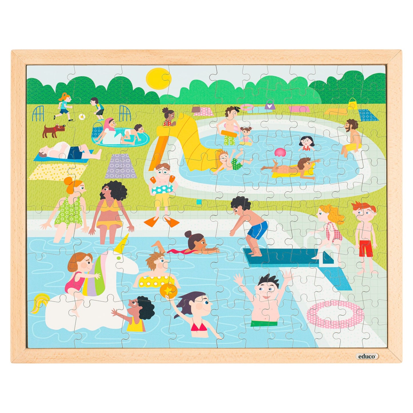 Educo Puzzle together – in the swimming pool 一起拼圖—在游泳池裡
