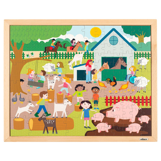 Educo Puzzle together - at the petting zoo 102pcs 一起拼圖－在動物園