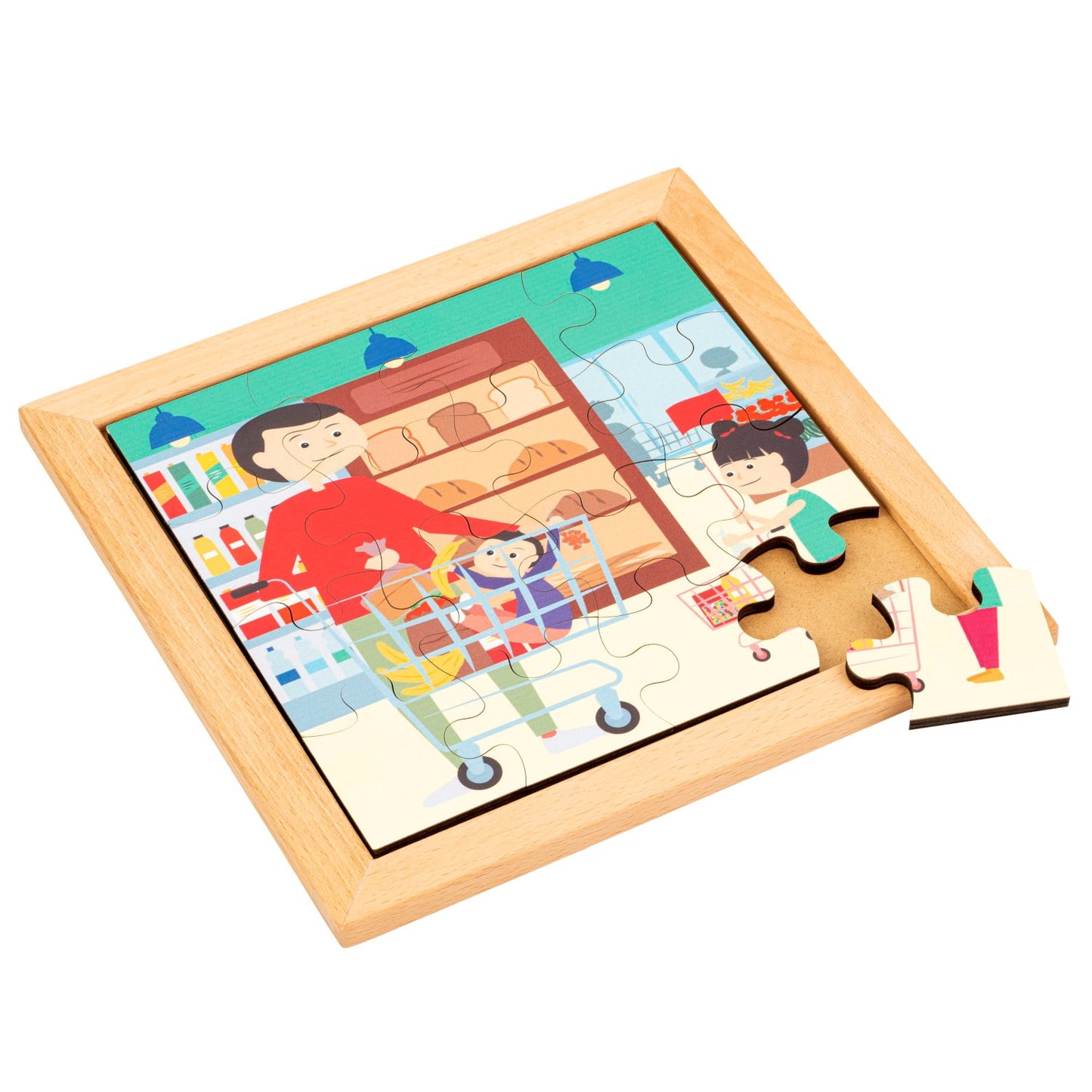 Educo Toddler puzzle - in the supermarket 幼兒拼圖 - 在超市