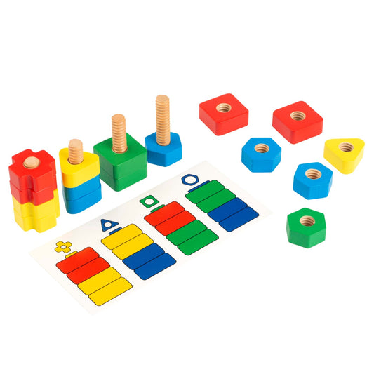 Toys for Life Nuts and Bolts Color & Shape Matching Game 螺母和螺栓顏色形狀連接遊戲