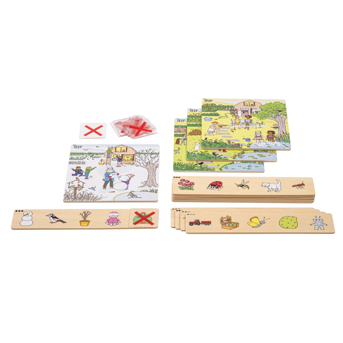 Toy for Life Cross Out Four Season Visual & Logical Game 觀察四季視覺辨別輯思維遊戲