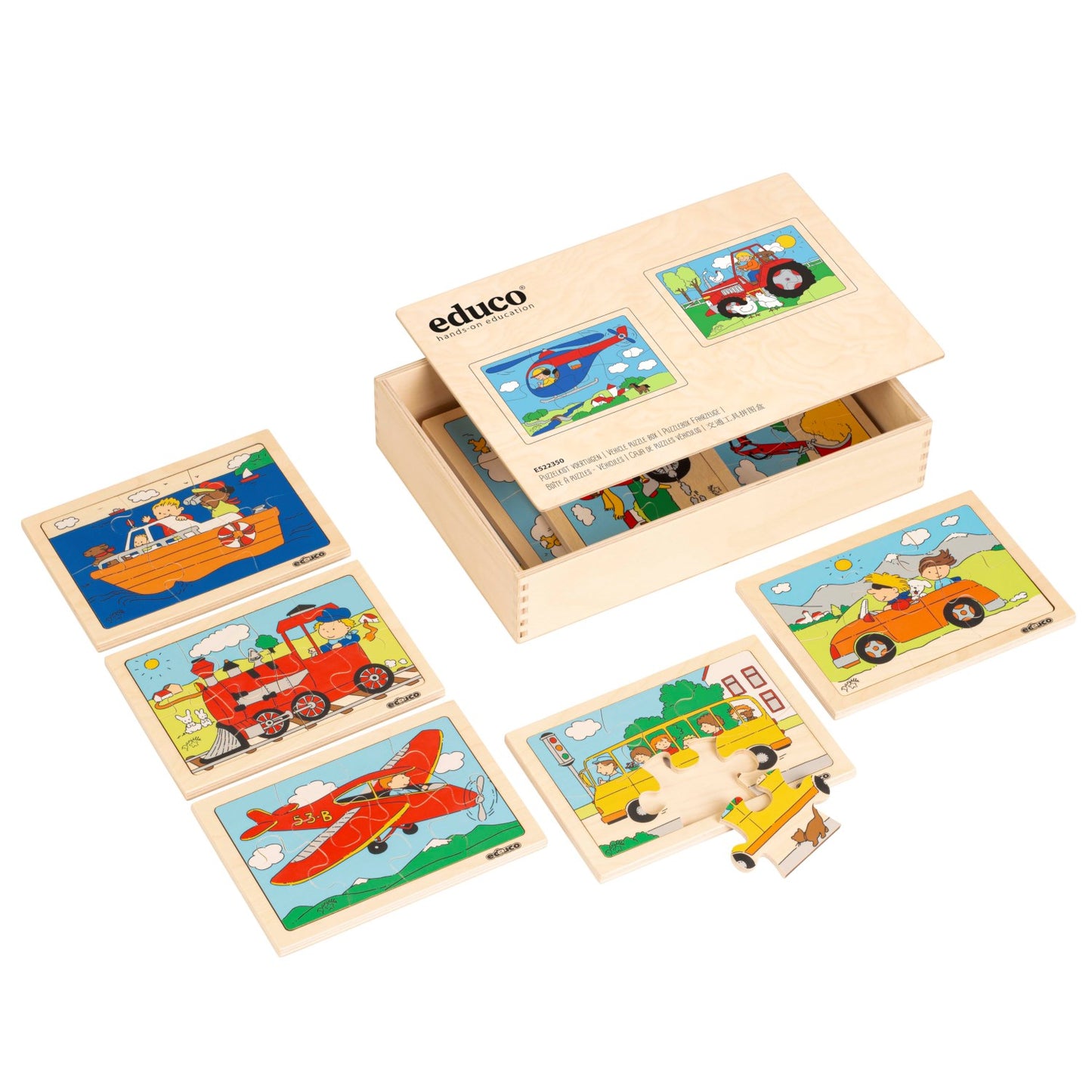 Educo Transportation Puzzle Box 交通工具拼圖盒