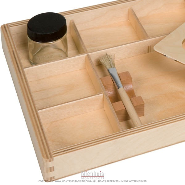 Montessori Glue And Paste Box Glue And Paste Box 貼工盒