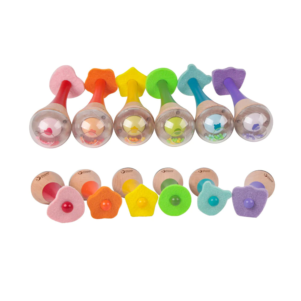 Classic World Rainbow Maracas Random Color 彩虹沙錘-隨機顏色