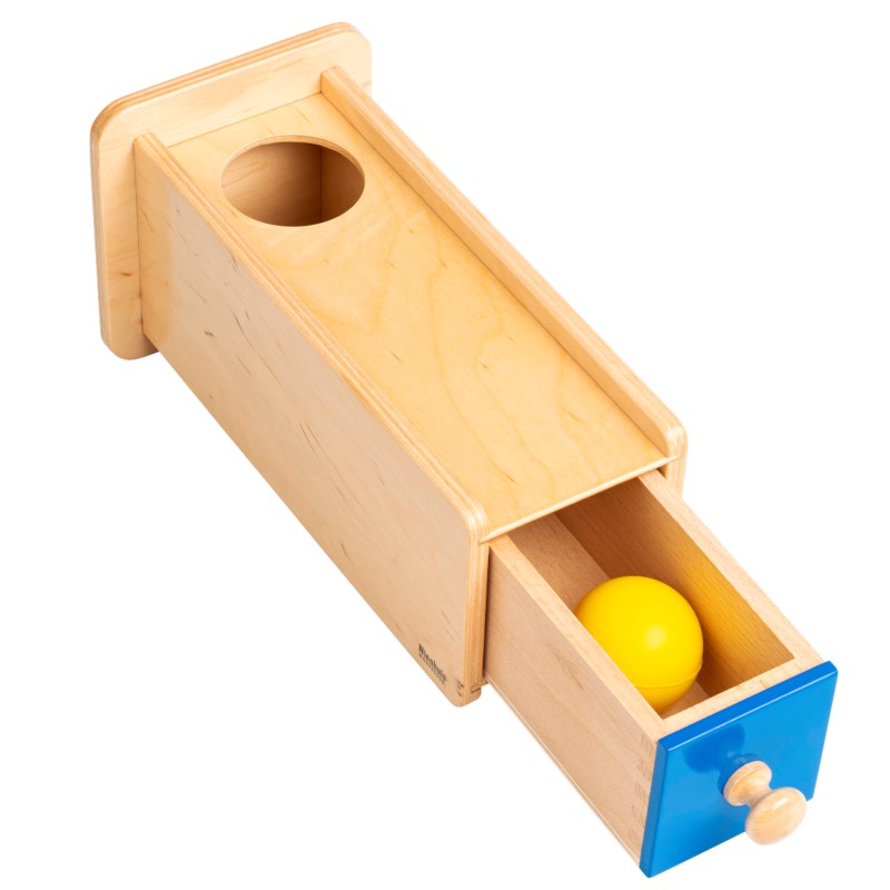 Montessori Object Permanence Box With Drawer 抽屜式物體恒存箱