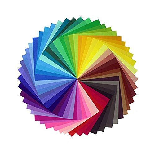 Origami Paper 50 Vivid Colours Single Sided Set of 150張 摺紙 50種鮮豔顏色單面 (50x10*10cm+50x15*15cm+50x20*20cm)