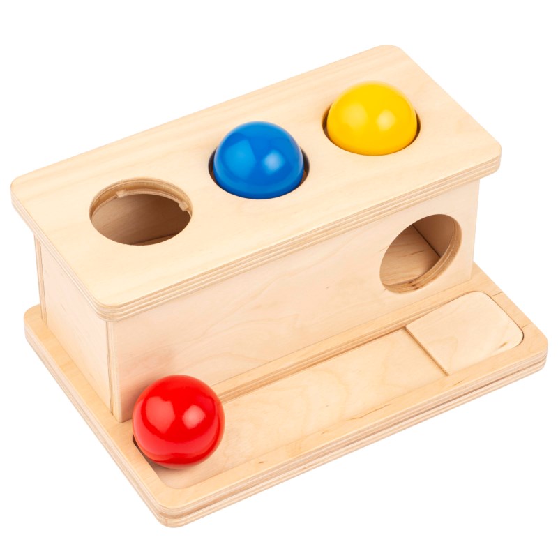 Montessori Push Box 蒙特梭利教具 推球箱