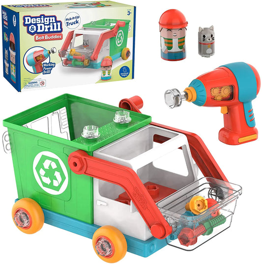 Educational Insights Design & Drill Bolt Buddies Recycling Truck