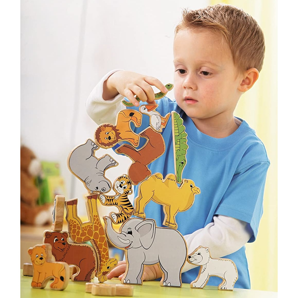 Haba Wehrfritz Jumbo Animal upon Jumbo Animal Stacking Game for Ages 2+