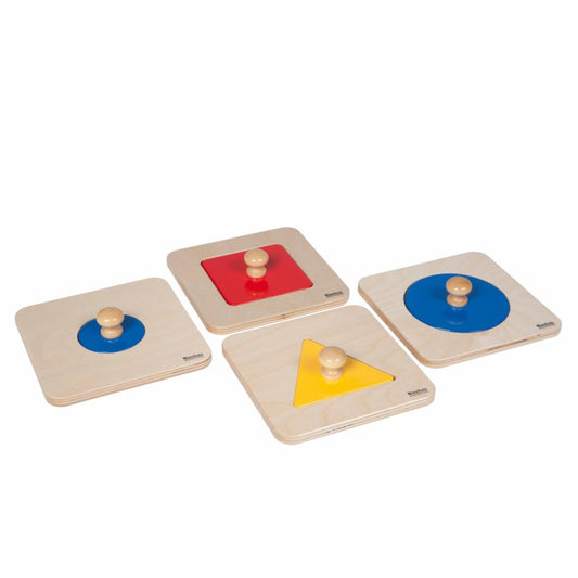 Nienhuis Montessori Single Shape Puzzle Set 蒙特梭利教具- 幾何形狀嵌圖板-單一形狀