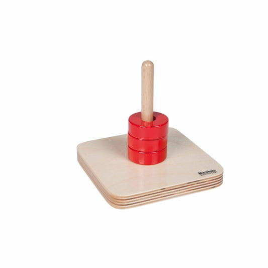 Nienhuis Montessori Discs On Vertical Dowel 蒙特梭利教具- 直立式圓形套環