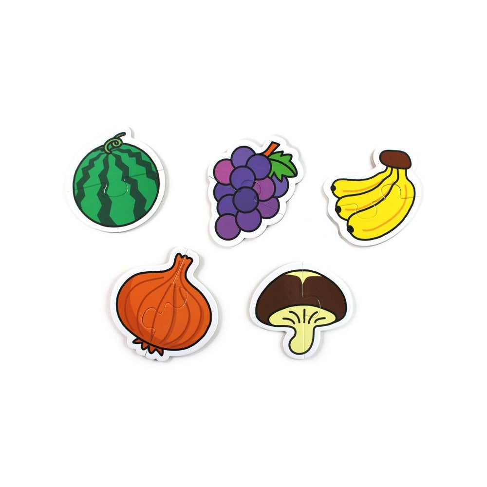 蔬果-FOOD超人幼兒2片拼圖卡