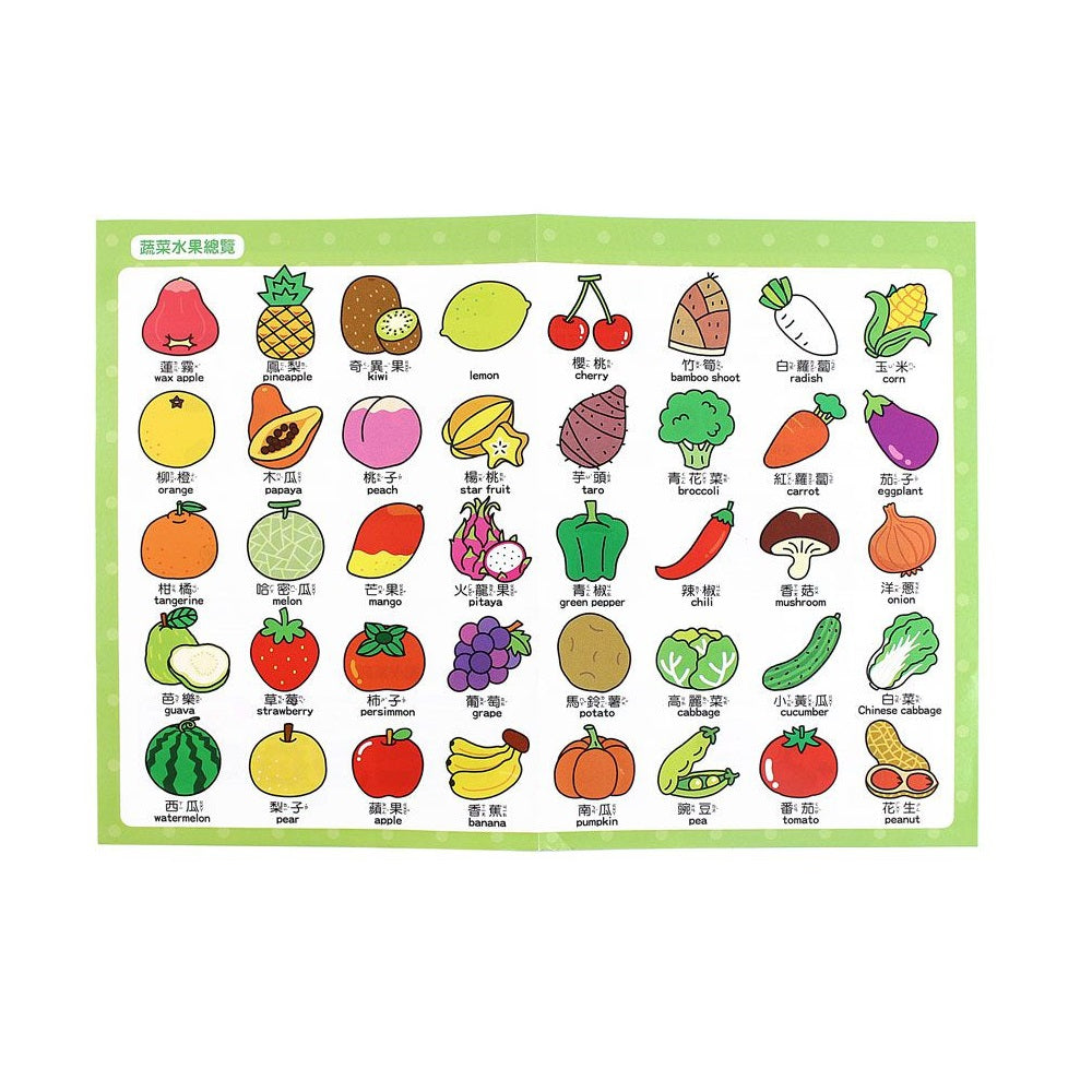 蔬果-FOOD超人幼兒2片拼圖卡