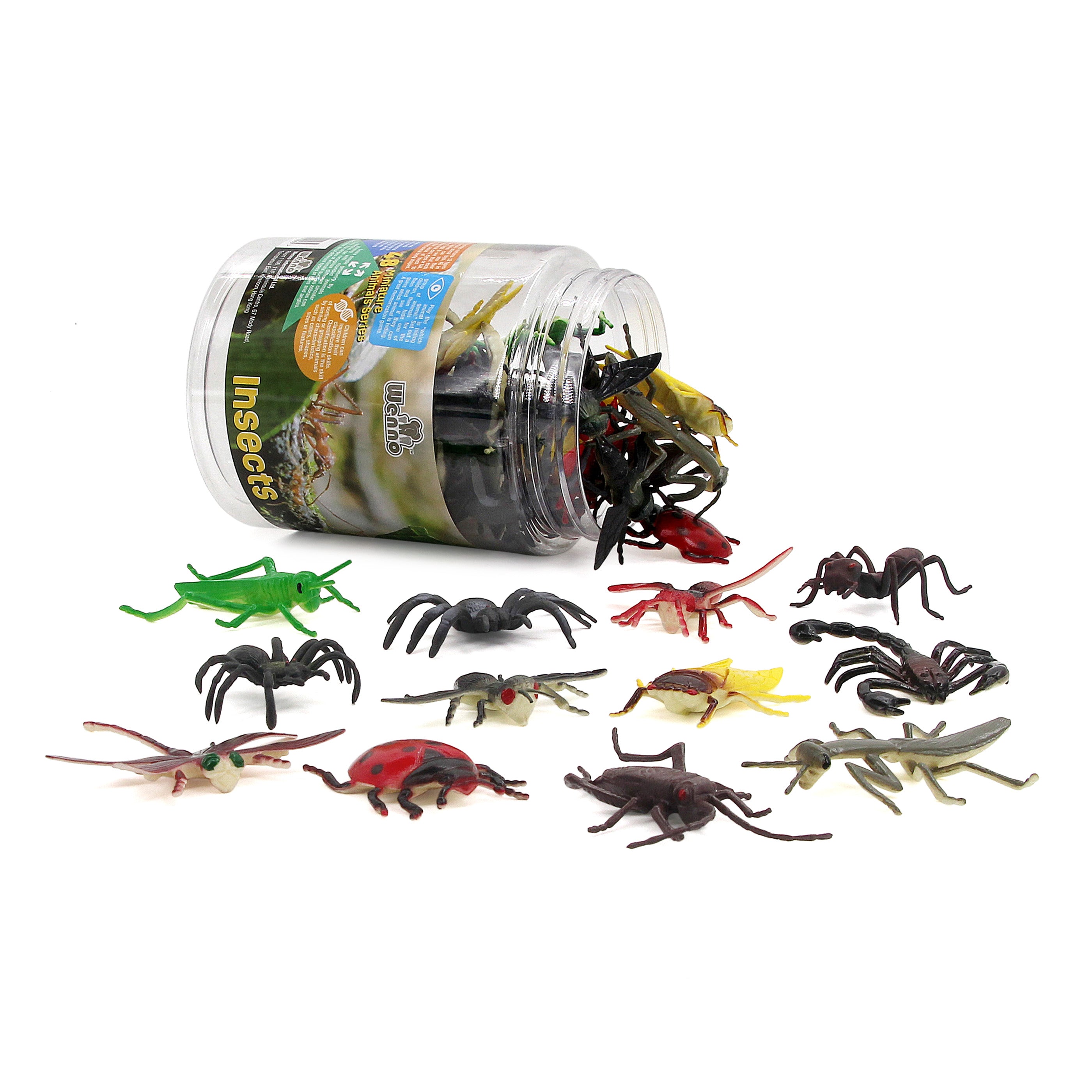 Wenno Insects Counters 60 pcs 迷你昆蟲模型 – MY SCHOOL BUS