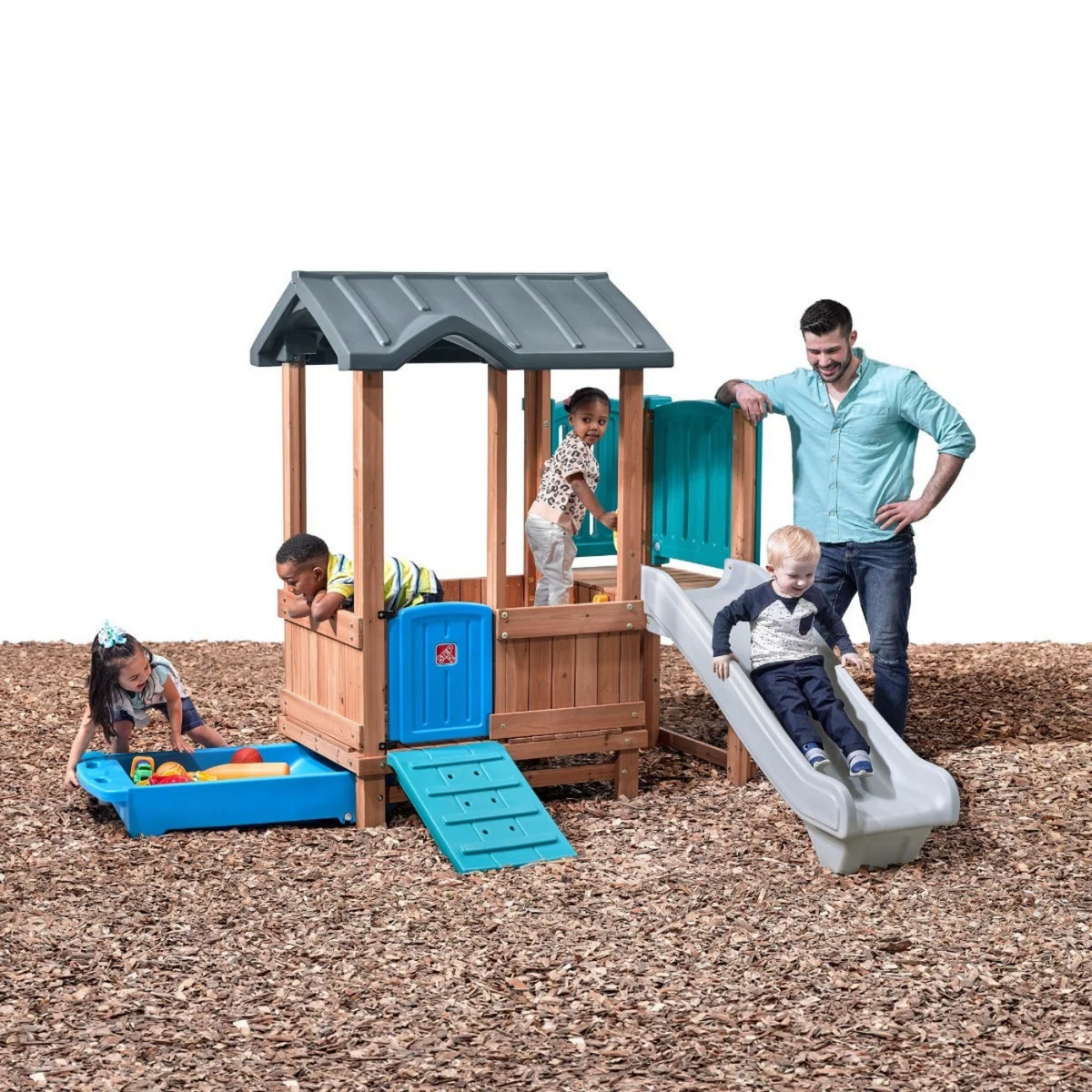 Step2 Woodland Adventure Playhouse & Slide 森林冒險遊戲屋滑梯組