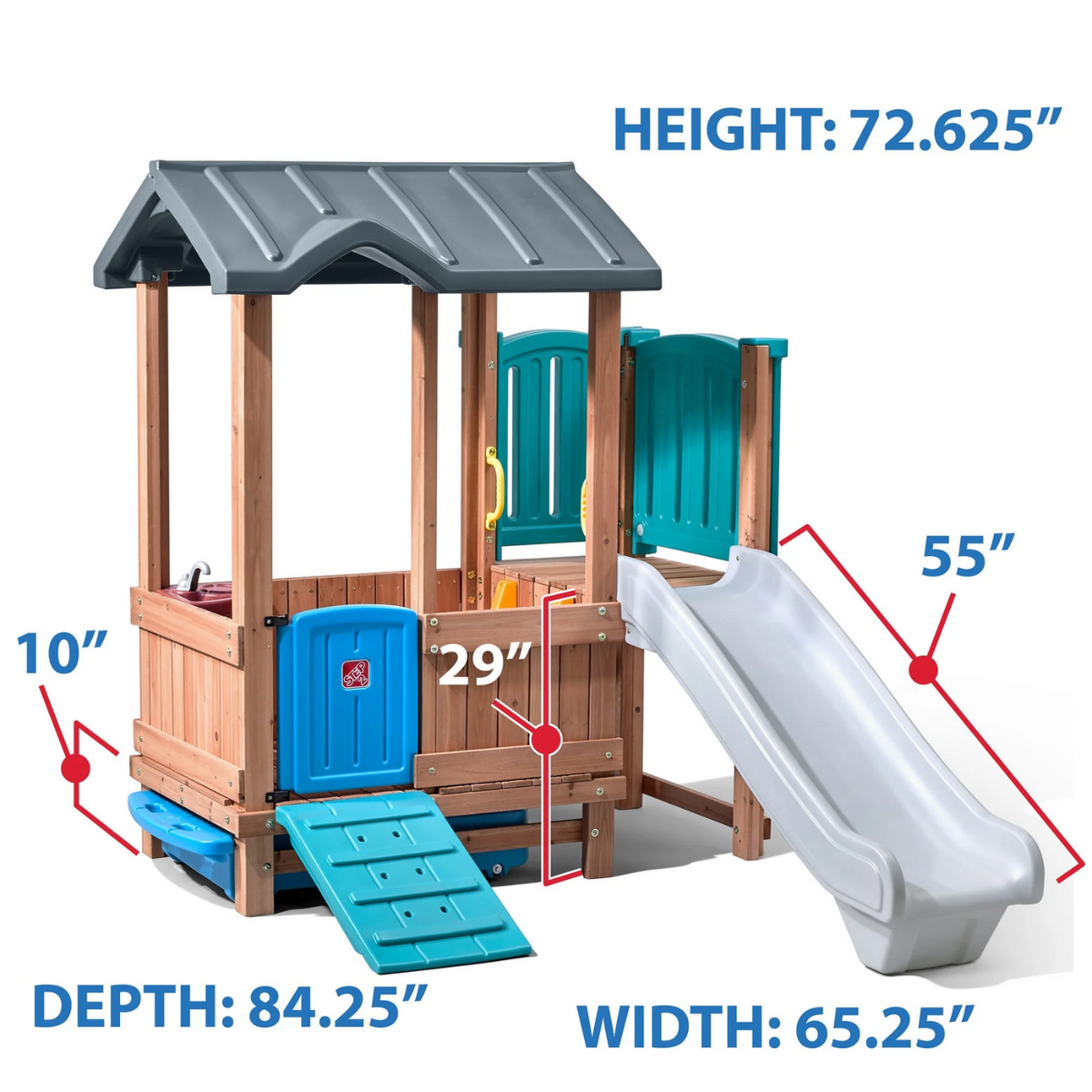 Step2 Woodland Adventure Playhouse & Slide 森林冒險遊戲屋滑梯組