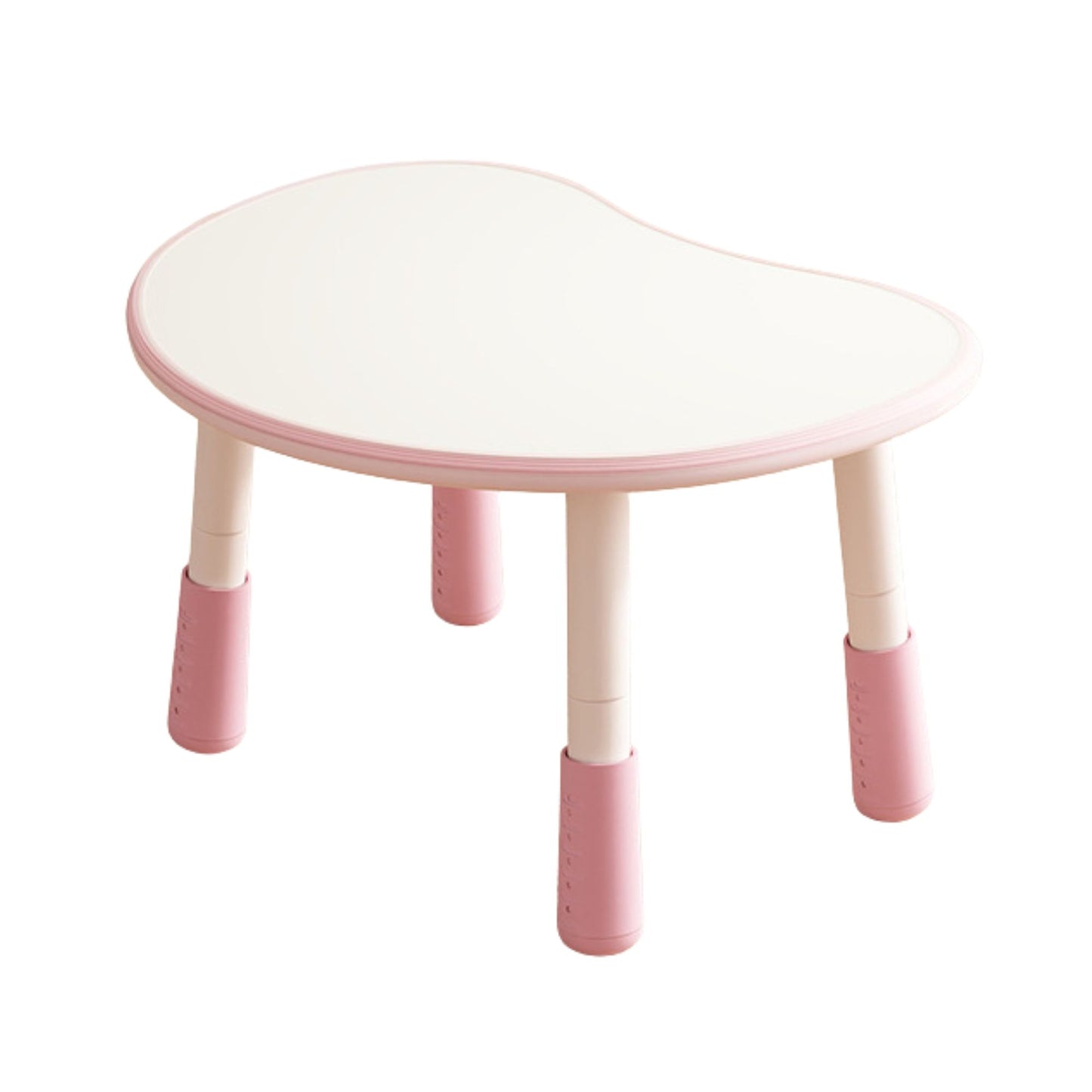 Kids Table Bean Shape Top, Adjustable Legs H24-54mm 豆形兒童升降桌