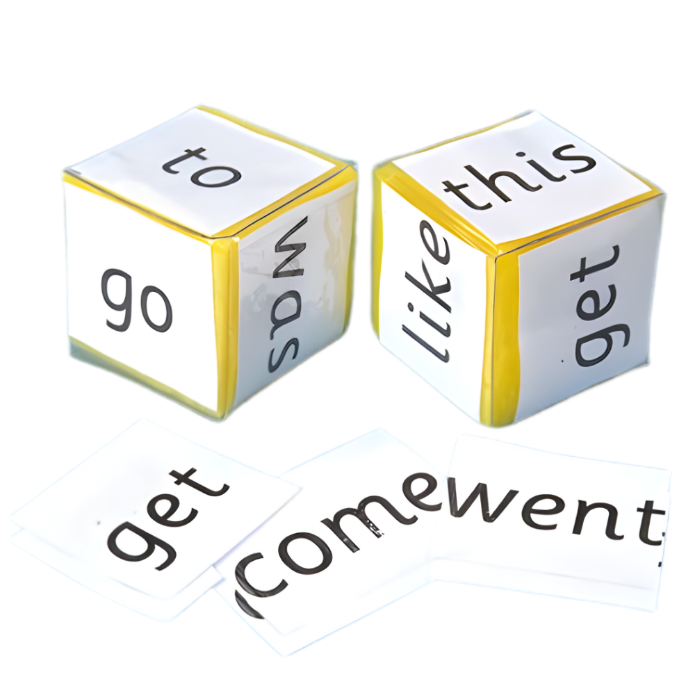 Customizable Foam Dice Clear Pocket Sensory Cubes 感官教學泡沫方塊骰子 透明口袋設計