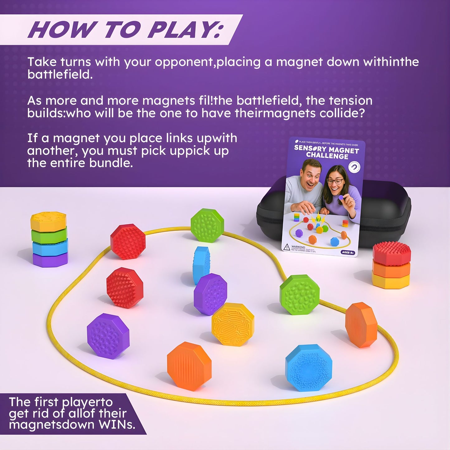 Sensory Magnetic Challenge Game 感官觸覺磁力棋挑戰遊戲