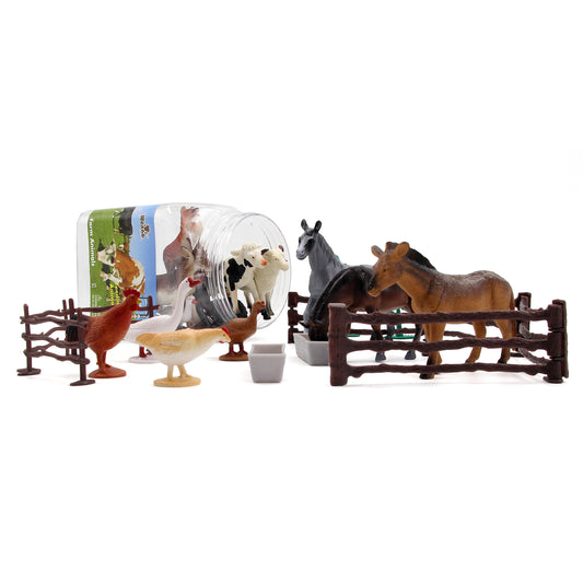 Wenno Jumbo Farm Animals Playset Set of 30 pcs with AR Games 巨型農場動物 30 件套裝