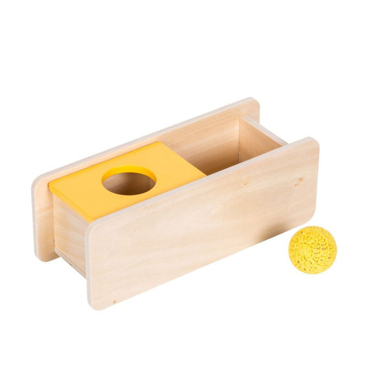 Kindermatic Montessori Imbucare Box with Flip Lid - Knit Ball 蒙特梭利 毛線球投入盒