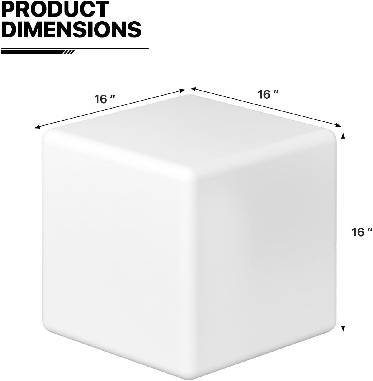 Kindermatic LED Cube Chair 16 Colors Changing Glow Stool with Remote 遙控16色變色發光椅