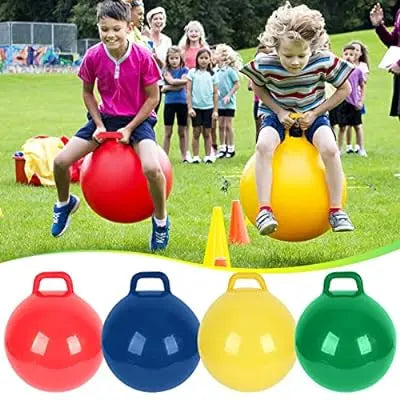 Hopper Ball with Square Handle Assorted Color Set of 6色跳跳球