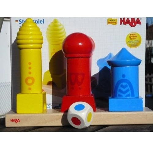 Haba 2383 Stacking Tower Game 配對與堆疊色彩塔遊戲
