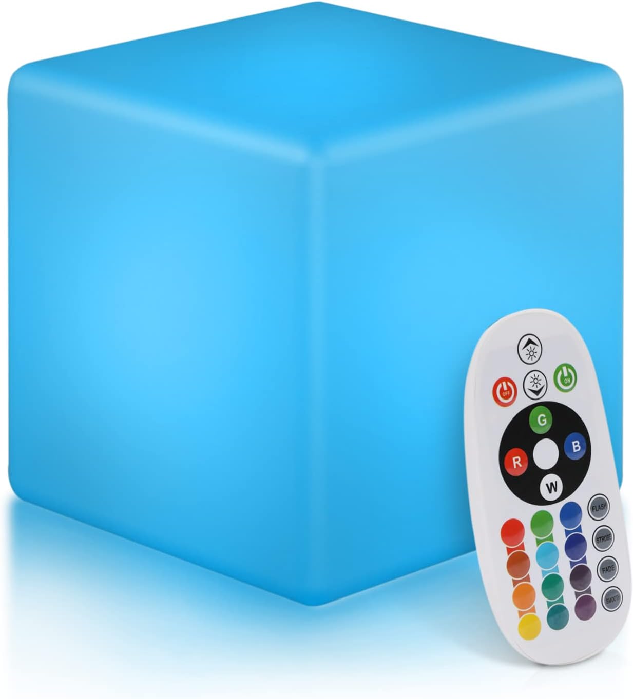 Kindermatic LED Cube Chair 16 Colors Changing Glow Stool with Remote 遙控16色變色發光椅