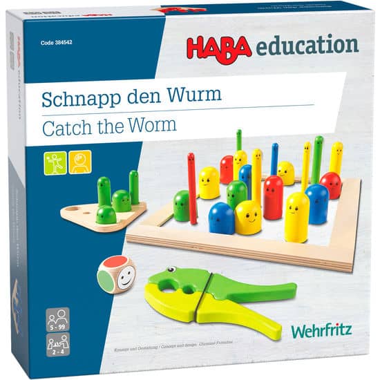 Haba Wehrfritz Catch the Worm A tricky Peg Game 捉蟲蟲遊戲