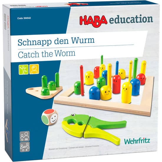 Haba Wehrfritz Catch the Worm a Tricky Peg Game 捉蟲蟲遊戲