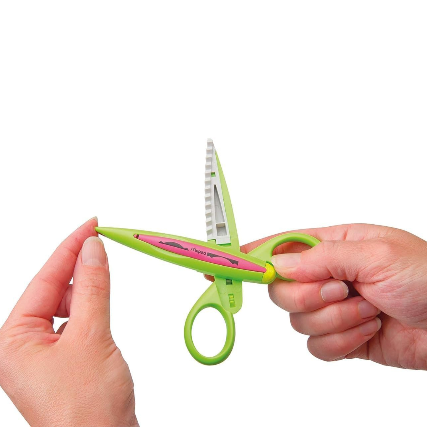 Crea Cut Craft Scissors with Assorted Pattern Blades 兒童安全花邊造型塑料剪5合1組合 5款可更換安全塑料剪，附收納盒