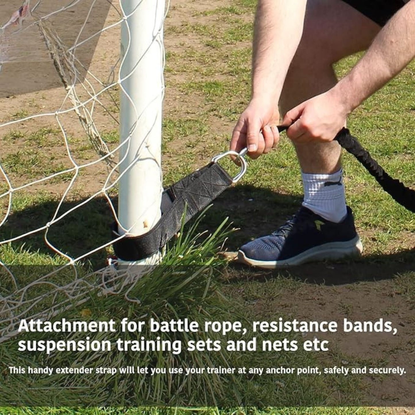 Obstacle Course Attachment Swing Strap with Metal Carabiner Set of 6 (3 Pairs) Max Weight 100KG CPC Safety Approval 高強度加厚懸掛延長帶連安全扣6套組