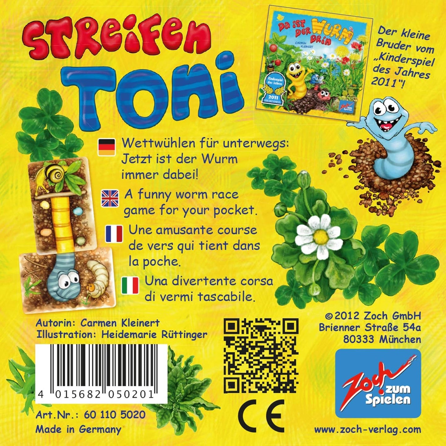 Zoch Toni Worm Racing Game 小蟲蟲賽跑比賽遊戲