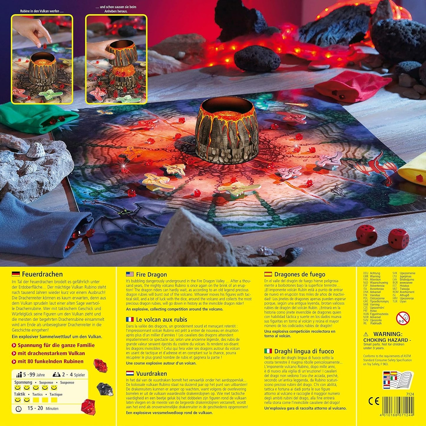 Haba 7124 Fire Dragon Strategic Board Game 火龍奪寶 策略遊戲