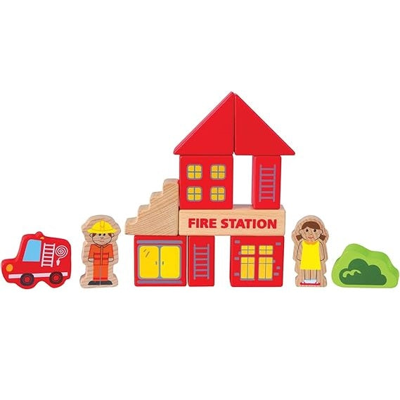 Hape Wooden Building Blocks with City Map 城市情景積木