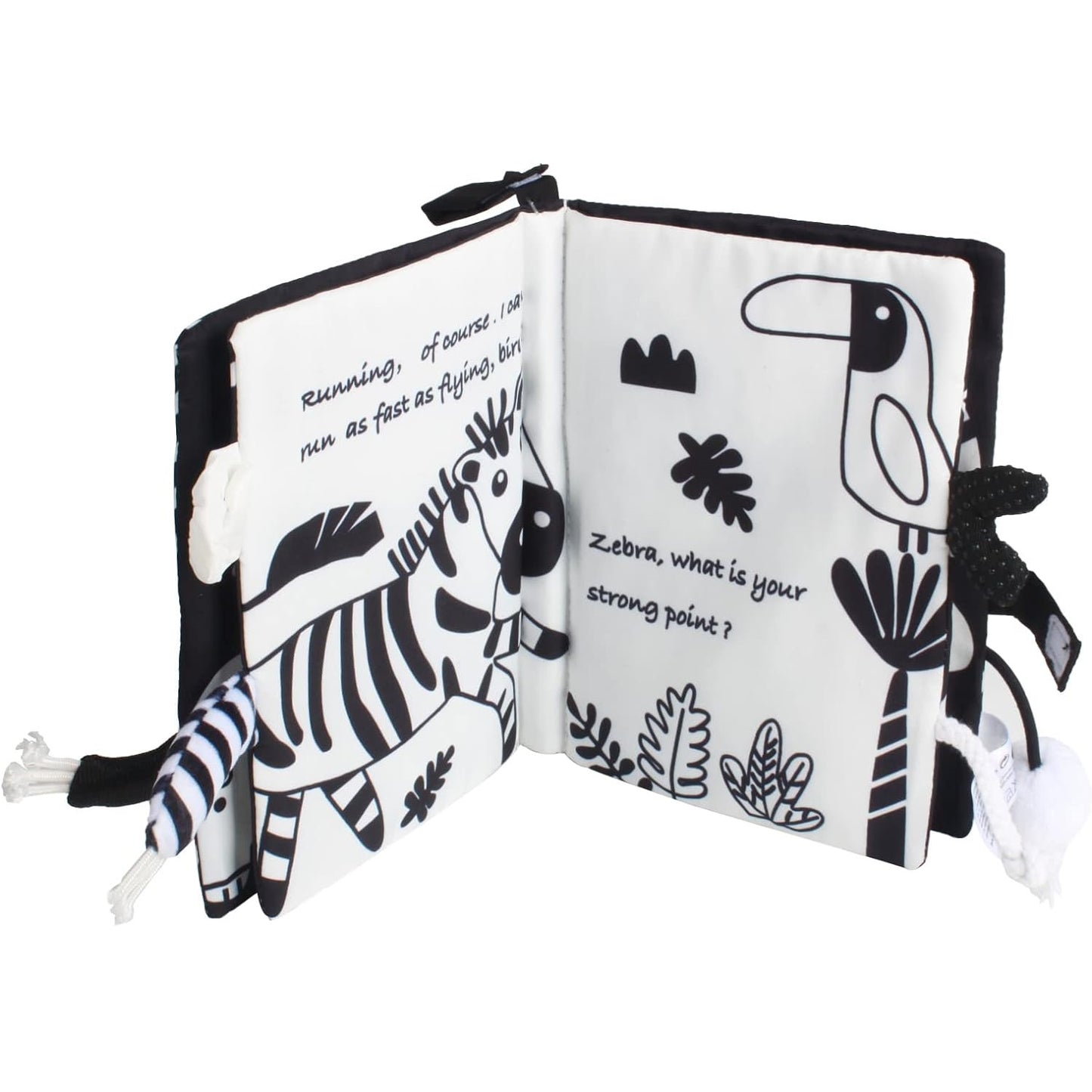 Baby Black and White Tails Book 黑白動物尾巴布書
