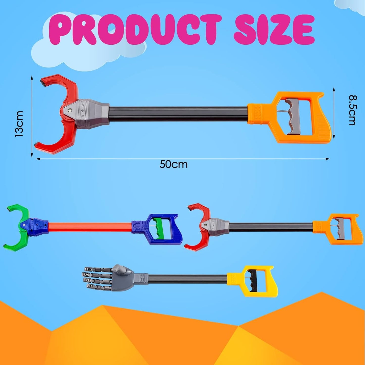 Interactive Grabber Claw Robot Arm Pack Reacher Pickup Tool 互動式抓取爪機器人手臂套裝