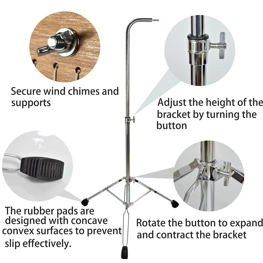 Bars Chimes Single Row with Height Adjustable Stand 單排風鈴附有高度可調支架