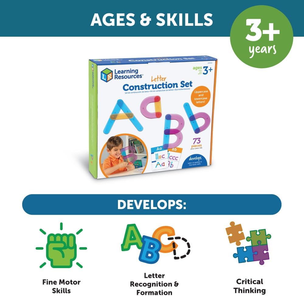 Learning Resources Letter Construction Activity Set 字母建構組