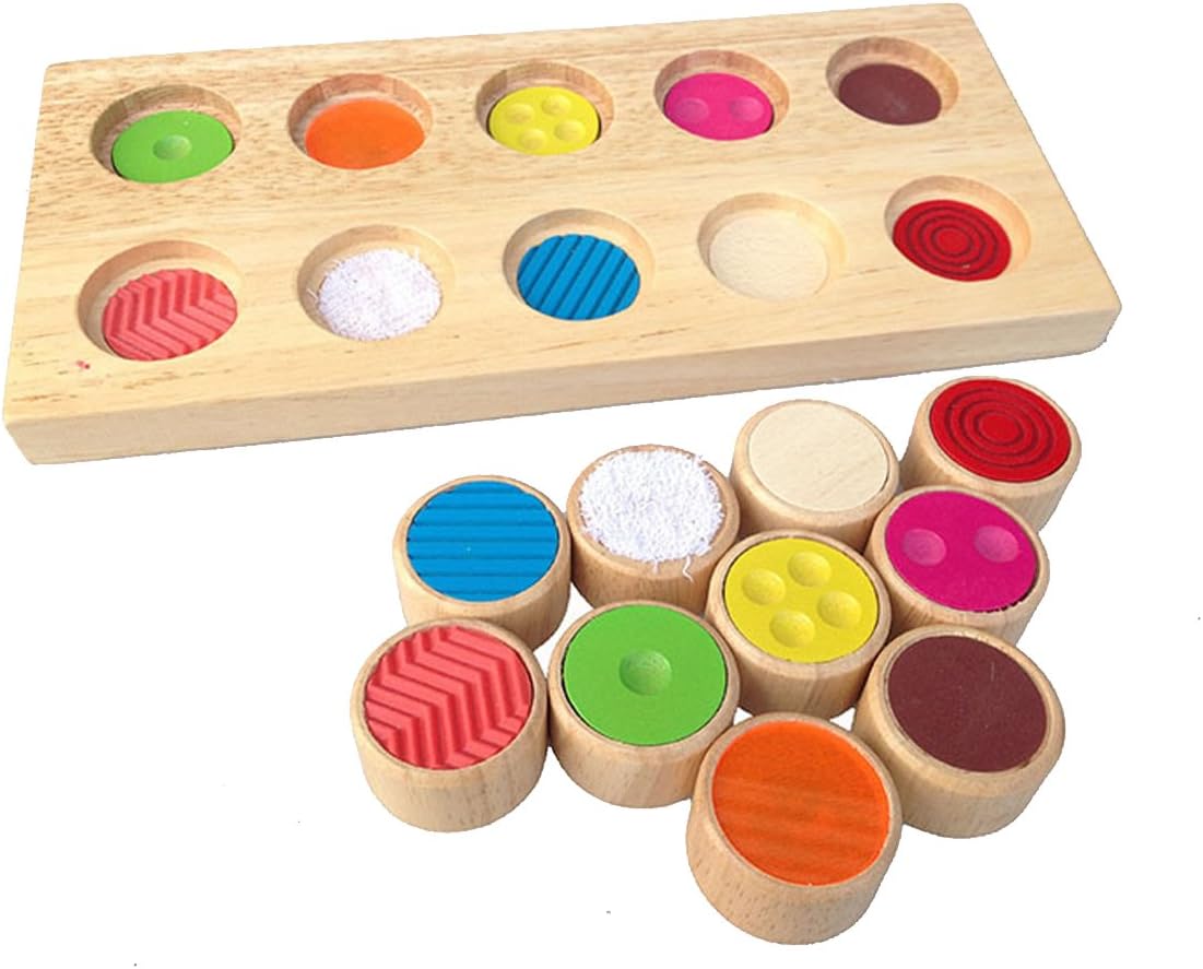 Touchy Feely Wooden Peg Matching Game 木製觸覺配對遊戲